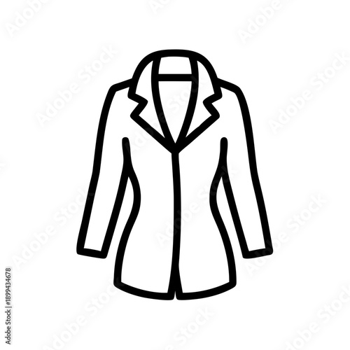 Vector illustration of a female coat design set featuring casual fashion apparel and textile clothing styles for a professional woman