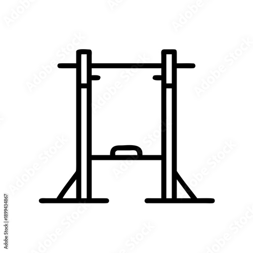 3D vector illustration of isolated wooden and metal playground equipment and fitness training tools on a white background with exercise gym machines for sport
