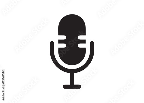 Podcast Icon, Editable Solid Vector Illustration