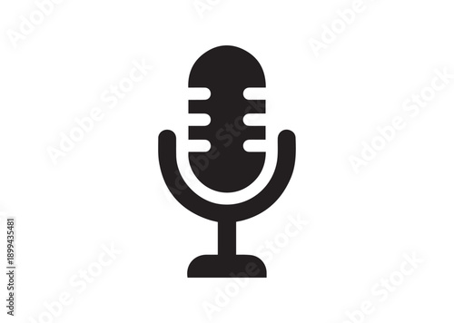 Podcast Icon, Editable Solid Vector Illustration