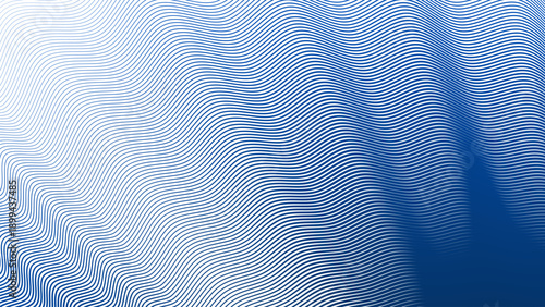 Blue stripes wave abstract background with smooth flowing lines modern dynamic pattern design