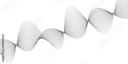Abstract white background vector featuring a 3d pattern of decorative spheres and round spring objects in a clean wavy design illustration