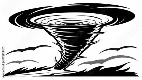 A vibrant blue ocean wave crashes with white foam, rendered in a mosaic-like, stained-glass illustration style against an orange sky filled with geometric stars and circles.