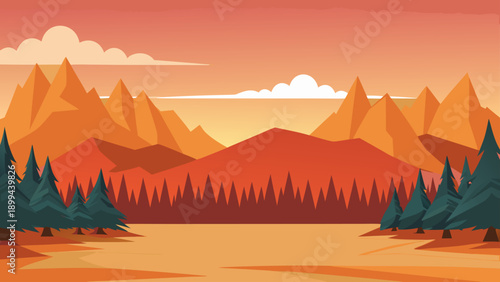 A vibrant blue ocean wave crashes with white foam, rendered in a mosaic-like, stained-glass illustration style against an orange sky filled with geometric stars and circles.