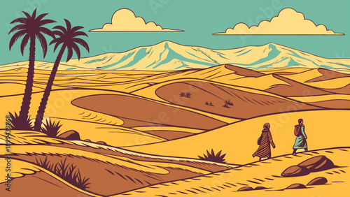 Stylized golden sun with dynamic wavy rays radiates warmth and energy across a dramatic sky filled with swirling orange and yellow clouds, creating a vibrant visual.