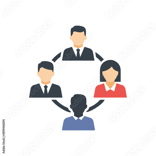 Team Circle Collaboration Concept