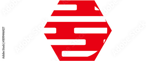 Speed time icon with speed rush effect is red