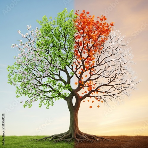 Branches Responding to the Seasons Represents a relationship tha