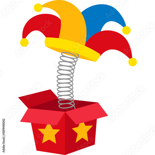 Flat April Fools' Day Illustration