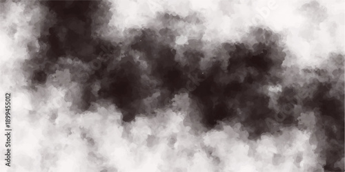 Thick Black Smoke Cloud Background.