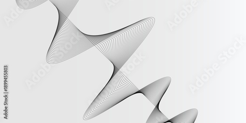 Abstract vector background with black wavy lines. with a modern concept style
