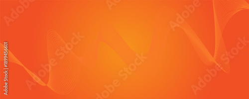 Vector abstract background with dynamic orange waves, lines and particles. abstract decoration