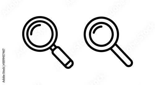 Pair of magnifying glass icons, symbolizing investigation and analysis