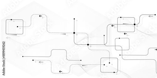 Motherboard technology circuit board texture design. Abstract futuristic technology background.