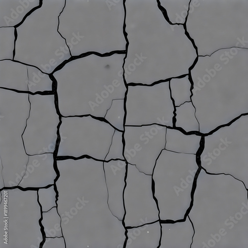Realistic seamless cracked asphalt road texture