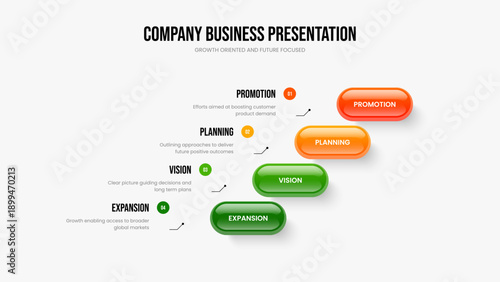Professional Portfolio Four Option Diagram Slide Template. Consulting Innovation Presentation Layout Vector Illustration. Project Solution 4 Element Infographic Frame Design.