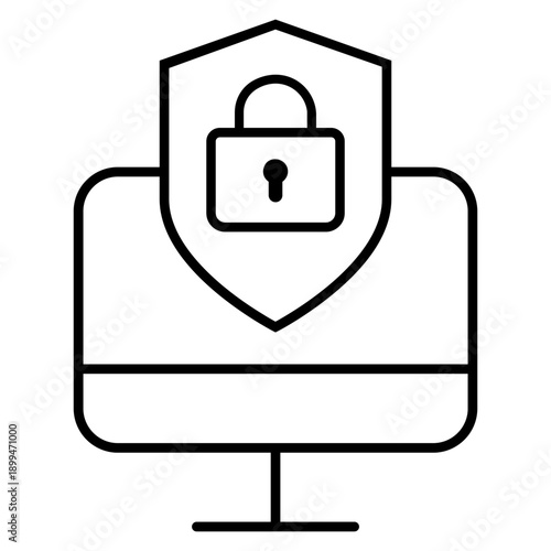 Firewall vector icon. Cybersecurity Illustration sign. Computer antivirus symbol. Data protection logo.