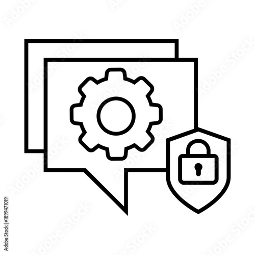 Firewall vector icon. Cybersecurity Illustration sign. Computer antivirus symbol. Data protection logo.