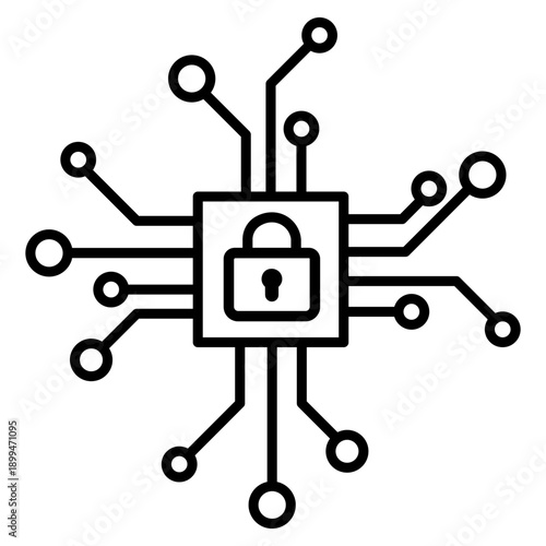 Firewall vector icon. Cybersecurity Illustration sign. Computer antivirus symbol. Data protection logo.