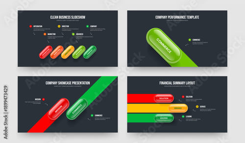Service Planning Five One Two Three Step Infographic Presentation Layout Vector Illustration Collection. Corporate Campaign 5 1 2 3 Element Diagram Frame Template Set.