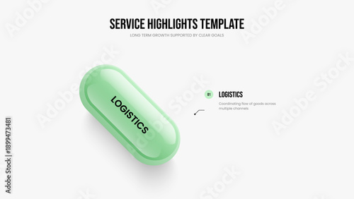 Company Report Presentation Design Vector Illustration. Enterprise Solution One Option Infographic Frame Template. Digital Review 1 Step Diagram Slideshow Layout.