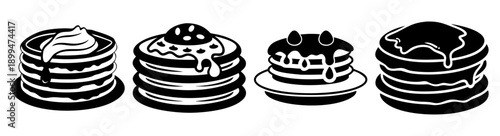 Stack of black and white tire treads isolated on white background for automotive industry and safety concept