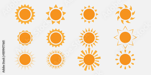 sun vector symbol icons design.
