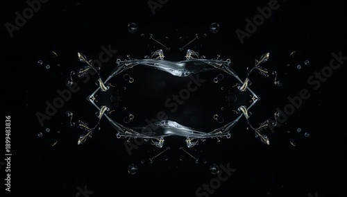 Water Splashes Create Patterns in Dark Space During an Experiment With Fluid ...