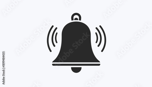 Ringing Bell Icon Alert Notification Symbol.