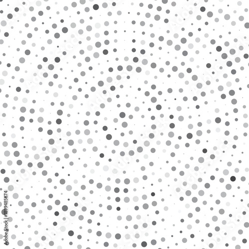 Abstract Gray Big Dotted Circle Background. Vector illustration