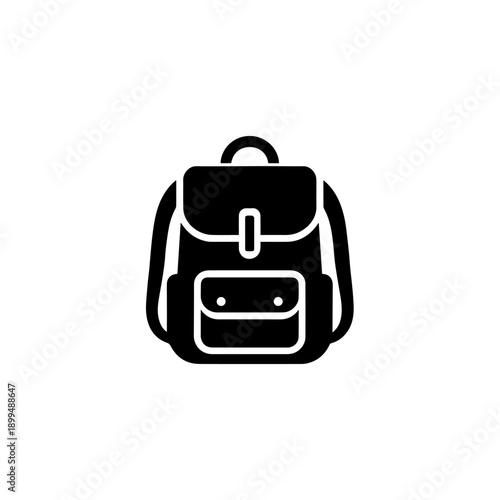 Backpack icon design. illustration isolated on white background