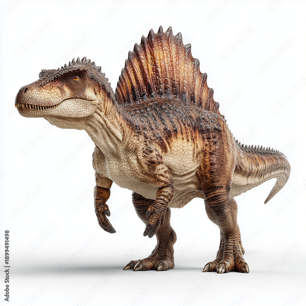 Fototapeta premium spinosaurus on white background
