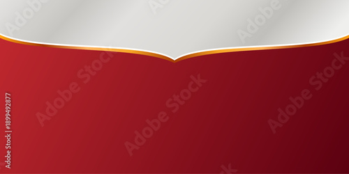 Elegant Red Background With Gold Border And Luxury Classic Style