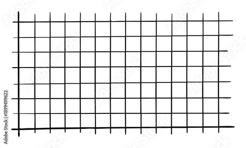 A simple hand drawn black grid framework provides a basic graphic foundation for diagrams planners charts presentations and educational resources.