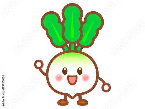可愛いカブのイラスト素材3
