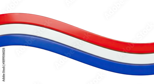 Free Download Wavy Red, White, and Blue Stripes - GFXLoad