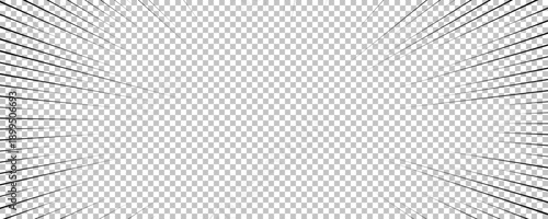 Black comic book transparent background