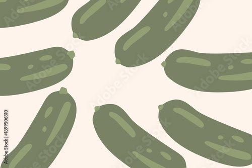 Art & Illustration Fresh Vegetable Mix Banner, Vector Illustration