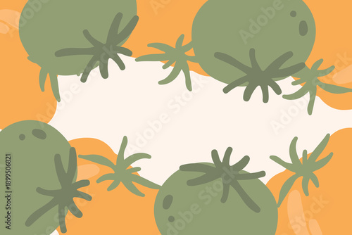 Art & Illustration Fresh Vegetable Mix Banner, Vector Illustration