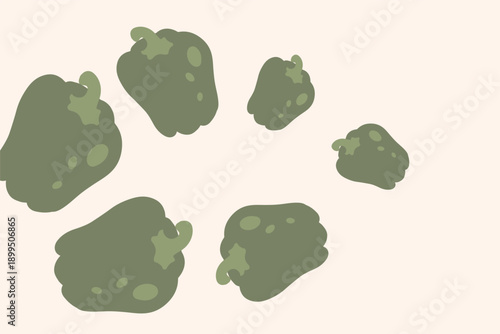 Art & Illustration Fresh Vegetable Mix Banner, Vector Illustration