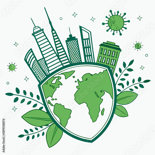 Sustainable urban development harmonizing with nature for a greener planet