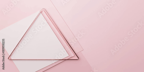 A simple illustration of a pink and white paper background with an open envelope and letter symbolizing love and communication