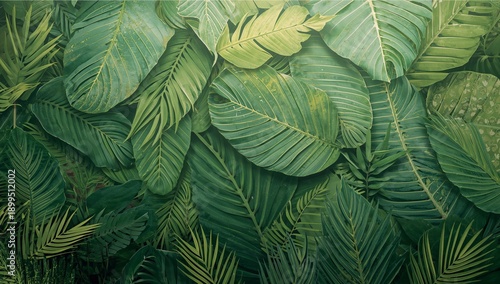 Water Droplets on Green Surface Create Texture and Depth in Natural Setting