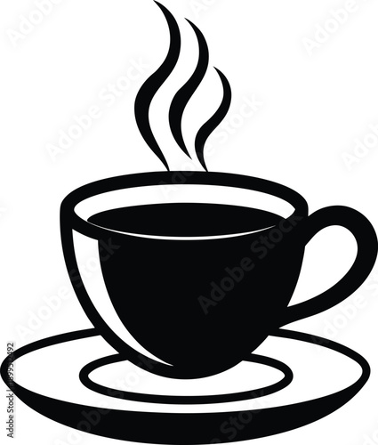Steaming Coffee Cup Icon