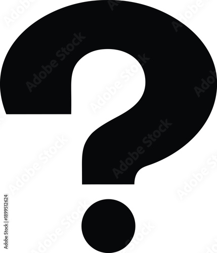 Black Question Mark Symbol