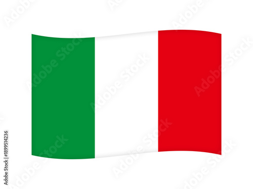 シンプルなイタリアの国旗のイラスト素材4