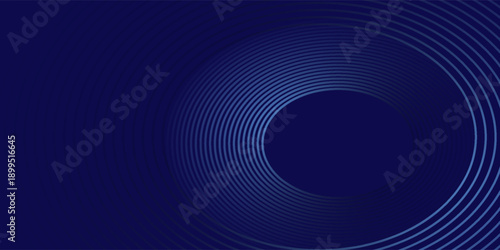 Abstract blue background with glowing curved lines. Shiny blue swirl curve lines design. Spiral lines. Geometric oval pattern. Futuristic technology concept.