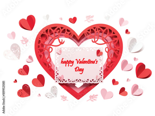 valentine background with hearts