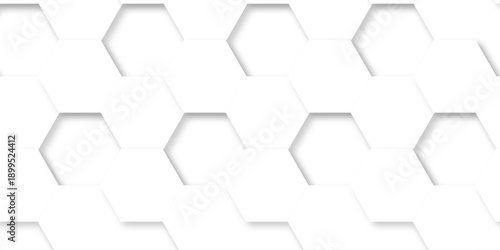 White abstract honeycomb mosaic and tile geometric hexagon vector illustration. geometric digital technology polygon science vintage square mosaic and web cover business texture.