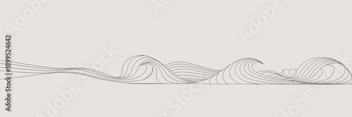 Continuous wave pattern in black and white – Perfect for creative studio backgrounds, rhythmic textures, or chic packaging.